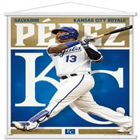 Kansas City Royals - Salvador Pérez Zidni poster sa magnetnim okvirom, 22.375 34