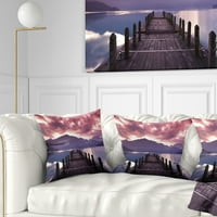 Designart prelijepo proljeće more ujutro - jastuk za bacanje fotografije - 16x16