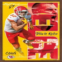 Kansas Chiefs - Travis Kelce zidni poster, 22.375 34 Uramljeno