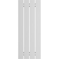 Ekena Millwork 23 W 45 H True Fit PVC četvero ploča raspoređena ploča-N-letve rolete, nedovršene