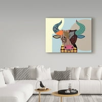 Zaštitni znak likovne umjetnosti' Mamljenje bikova ' platno Art Lanre Adefioye