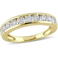 Carat T. W. Diamond 14kt polu-vječnost prsten za godišnjicu žutog zlata