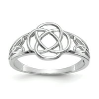 Primalno zlatni karatski bijeli zlatni ženski keltski prsten knot