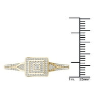 1 10ct TDW dijamantski prsten od žutog zlata od 10k