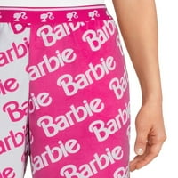 Mattel ženske i ženske plus veličine Barbie plišane pantalone, veličine xs-3x