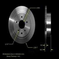 PRT Bendi kočni rotor Odgovara: 2008- Nissan Rogue, 2014- Nissan Rogue Select