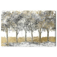 Wynwood Studio Priroda i pejzaž Zidno umjetnosti platno Ispisuje 'sve blagoslovljene šume' šumski pejzaži - zlato, sivo