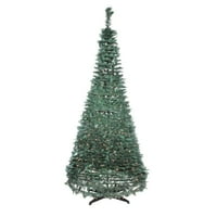 6 ' Unaprijed Osvijetljeni Zeleni List Božikovine Pop-Up Vještačko Božićno Drvo - Jasna Svjetla