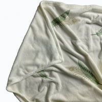 Jednostavno Tratinčica 50 60 Pokrivač Od Flisa Sa Prugama, Zelena