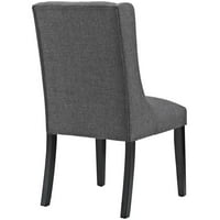 Modway baronet stolica za blagovaonicu set u sivoj boji