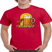 Oktoberfest Pivska šolja sa kobasicom majica za muškarce-slika Shutterstock, muški x-Large