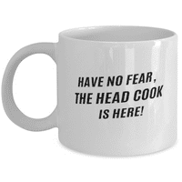 Funny head Cook šolja za kafu - Head Cook šolja za kafu - 11oz bijela
