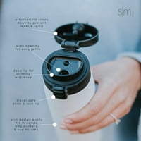 Jednostavna moderna 16oz Kona putna čaša za šolje sa preklopnim poklopcem-termos šolja za kafu vakum izolovana