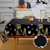 Halloween Stolcloth 60 X102 Pravokutnik vodootporan stolnjak otporan na stolnjak za zastrašujuće tabele