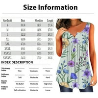 Cami Tank Tops for Women Summer Flowy tunika Spring Womens Tops Plus Size V izrez Womens Tshirts duži