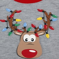 Jolly Jammmes Usklađivanje porodice Božić Pijamas Toddler Unise Reindeer Pajama Set, dvodijelni