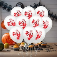 Ruanlalo Balloon Set, Set Halloween Pumpkin Pattern Balloon Set Horor Late Blood Fingerprint Balloons Kit Party Decor