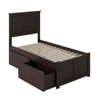 Madison platforma krevet s pločom s ravnim pločom i ladice u gradskim krevetima u više boja i veličina