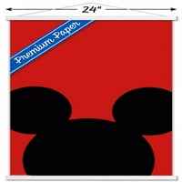 Disney Mickey Mouse - Minimalistički uši zidni poster sa drvenim magnetskim okvirom, 22.375 34