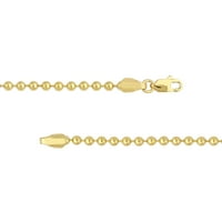 14k žuto zlato 22 ogrlica od perli-žene