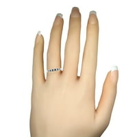 Gemsny rujan Dan Pintystone - Četiri prongncess diana nadahnula oval safir halo prsten za žene